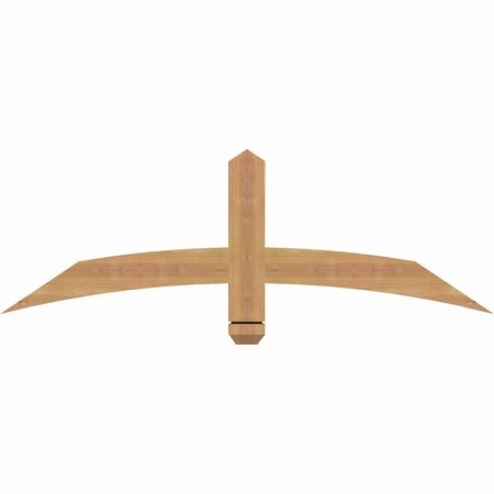 Ekena Millwork Bellingham Timber Gable Bracket, Western Red Cedar, 48"W x 16"H x 1 1/2"D x 3 1/2"F, 8/12 Pitch GBW048X16X0204BEL00SWR